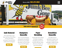 Tablet Screenshot of junkbeegone.biz